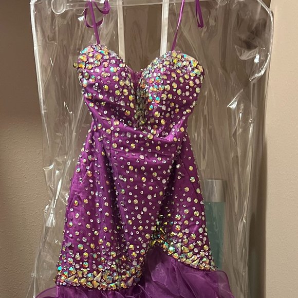 Purple Prom Dress - Picture 2 of 3